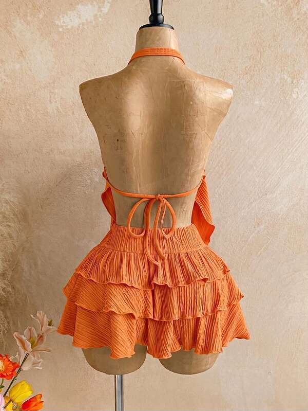 Ensemble de plage en maille | Charme estival