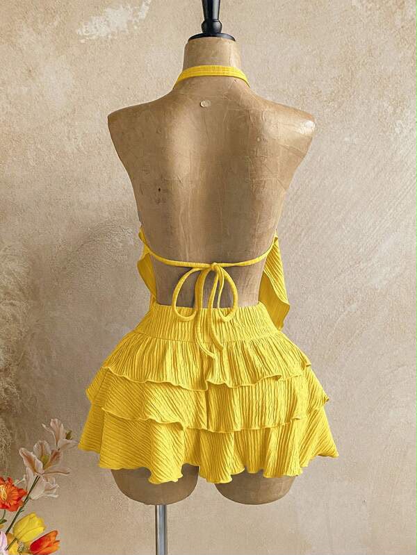 Ensemble de plage en maille | Charme estival