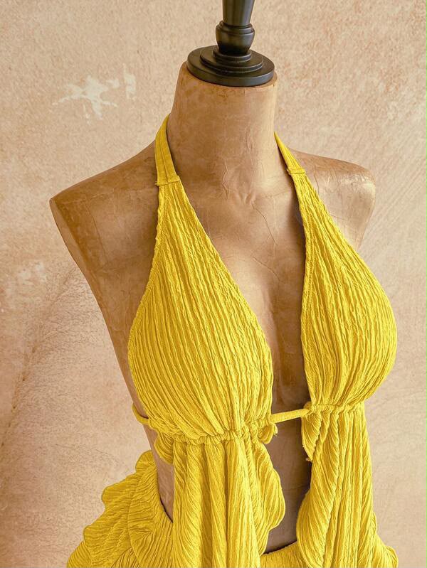 Ensemble de plage en maille | Charme estival