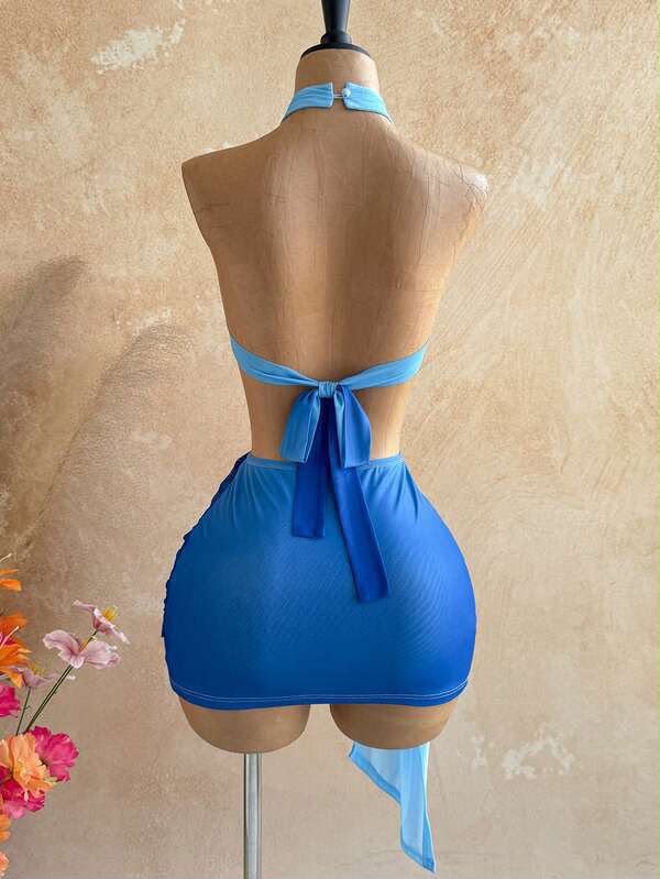 Mini-robe dos nu & côtés ouverts | Glamour & Audace