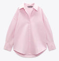 Chemise à Manches Longues Style Élégant – Femme