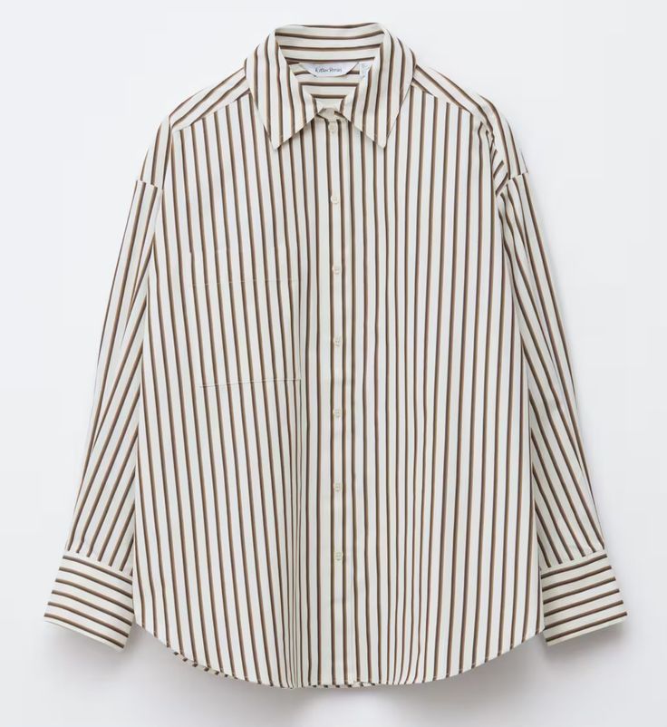 Chemise à Carreaux Rayés à Manches Longues – Élégance Décontractée
